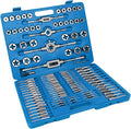 110 PCS Metric Tap and Die Set, M2-M18 Rethreading Kit for Making Screw Threads for Cutting External and Internal Thread Threading with Storage Case