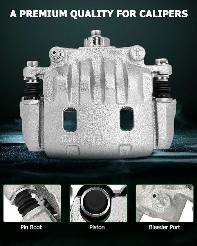 SCITOO Front Left Brake Caliper With Bracket 19B2683B Compatible For Saab For 9-2X 2005-2006,For Subaru For Baja 2003-2006,For Subaru For Crosstrek 2016-2017,For Subaru For Forester 2003-2018