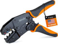 Wirefy Crimping Tool For Insulated Electrical Connectors - Ratcheting Wire Crimper Tool - Crimping Pliers - Ratchet Terminal Crimper - Wire Crimping Tool | Crimper Tool Electrical and Crimp Tool