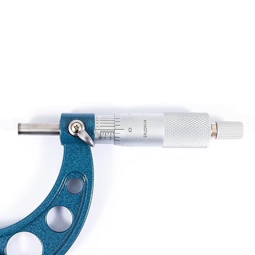 PEC Tools 2-3” Outside Micrometer, Industrial-Grade Precision Measuring Tool, Hardened Steel, High-Accuracy Micrometer with Ratchet Stop & Carbide-Tipped Measuring Faces for Machining & Engineering