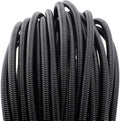 ZhiYo 50 FT 1/4” Wire Loom Split Tubing Auto Wire Conduit Flexible Cover | High Temperature Heat Resistant -40F to 257F | Plastic Cover for Electrical Wires & Cables