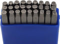 1/8 (3mm) 27pcs Number and Symbol Stamp Heavy Duty Carbon Steel Hand Stamping Character Mark Code Alphabet Punch Kit for Bracelet Ring Jewelry Sheet Metal Plate Making Mold Die