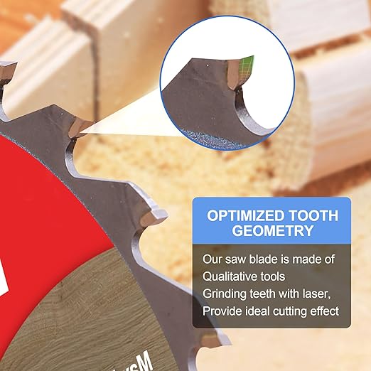 10-Inch Circular Saw Blade, 80-Tooth Carbide-Tipped Ultra-Fine Finish Professional Woodworking Blade for Smooth Cuts Compatible with Miter & Table Saws