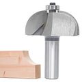 Cove Router Bits,1/2" Shank,Radius 11/16",Bearing Guided Cove Edging Cutter for Wood Profiling,Routing,Molding