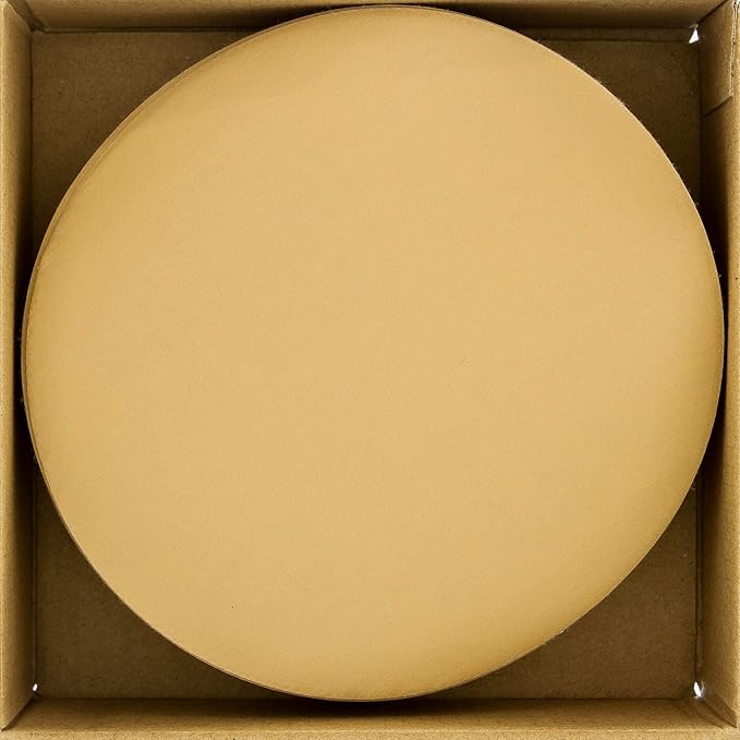 Dura-Gold Premium 800 Grit 6" Gold Sandpaper Discs, No Hole Pattern Dustless, Box of 50, Hook & Loop Backing for DA Sander, Finishing Coarse Sanding Abrasive Automotive Paint, Woodworking Wood, Metal