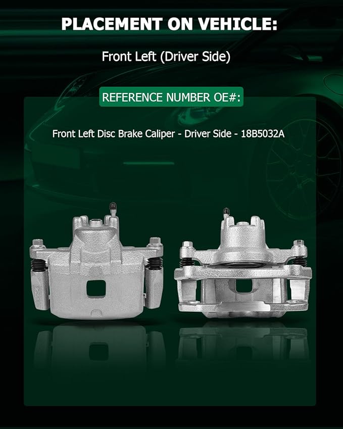 SCITOO Front Left Brake Caliper With Bracket 18B5032A Compatible For Dodge Caliber 2007-2012