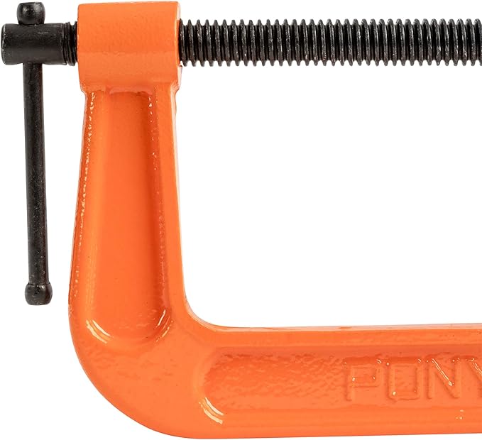 Pony Jorgensen 2650 5-Inch C-Clamp, Orange