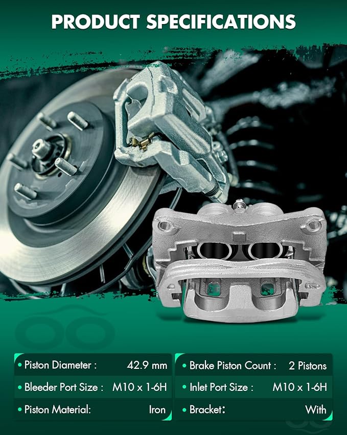 SCITOO 19B2683B 19B2682B Disc Brake Calipers Assembly with Bracket Fit For Saab 9-2X 2005-2006,For Subaru Baja/Forester/Impreza/Legacy/Outback/XV Crosstrek