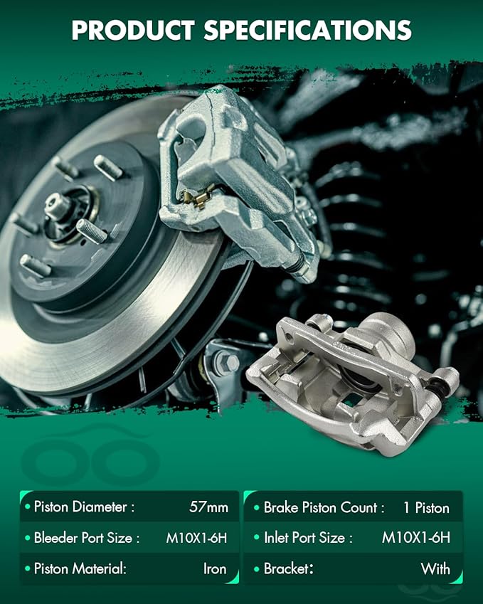 SCITOO 19B1335 19B1334 Front Left & Right Disc Brake Calipers Assembly w/Bracket For Acura For CL 1997-1999,For Honda For Accord 1990-1997