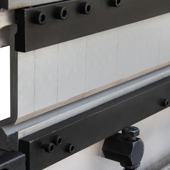KAKA INDUSTRIAL Heavy Duty Sheet Metal Brake,52 inch 3-in-1 Shear and Slip Roll Combo | 16-Gauge Capacity Industrial Bending Machine with Segment Fingers and Back Gauge for Metal Fabrication