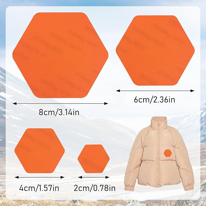 Down Jacket Repair Patches - Highly Effective Repair of Nylon Fabric, Waterproof Self-Adhesive Repair Patch for Down Jackets, Tents, Raincoats, Outdoor Equipment