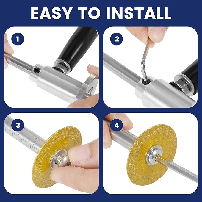 Inside Pipe Cutter For Pvc Pipe with 7 Saw Blades, 1/4" Hex Shank Stainless Steel Adjustable Internal Pipe Cutter Tool PVC Tubing Cutting Kit for Drill