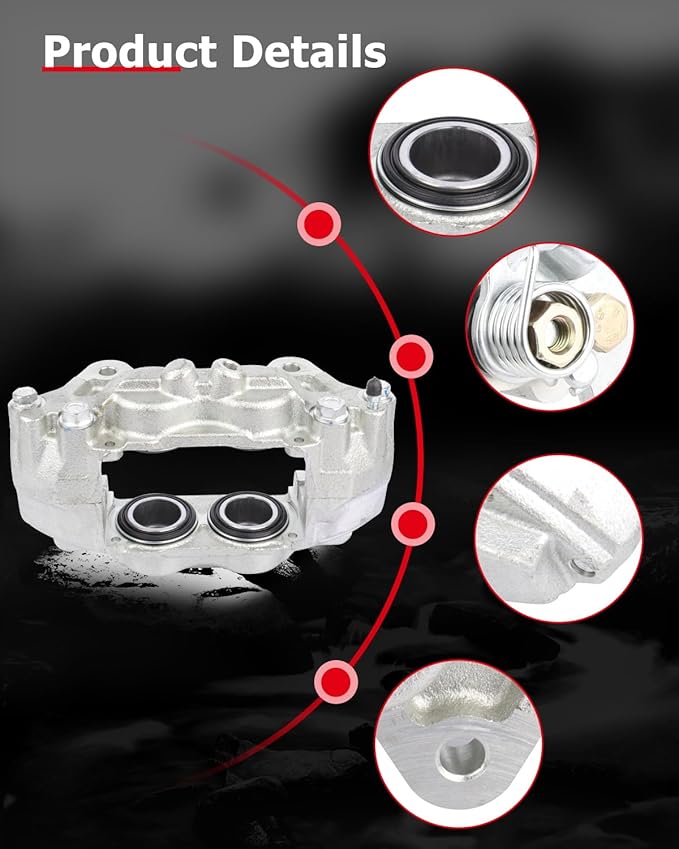 cciyu Front Right Disc Brake Caliper Assembly 19-2984 2003-2009 For Toyota For 4Runner,2007-2014 For Toyota For FJ Cruiser,2005-2023 For Toyota For Tacoma,2000-2006 For Toyota For Tundra