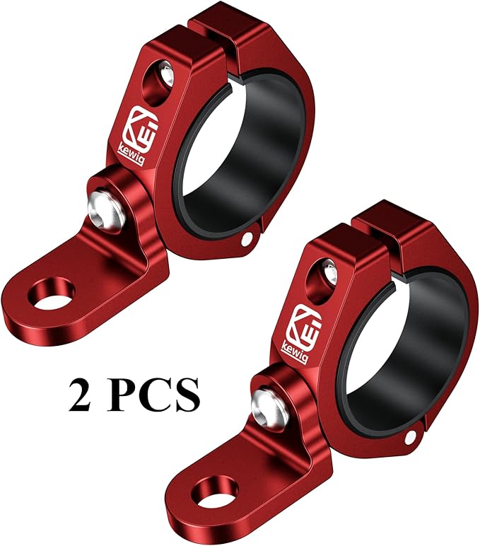 BRCOVAN 2PCS Whip Light Mount, Solid Aluminum Alloy UTV Flag Mounts, Off-Road LED Light Bar Mounting Bracket, Heavy Duty Roll Cage Clamp Holder Fit 1.5''/1.65'' /1.75''/1.85''/2'' Bars
