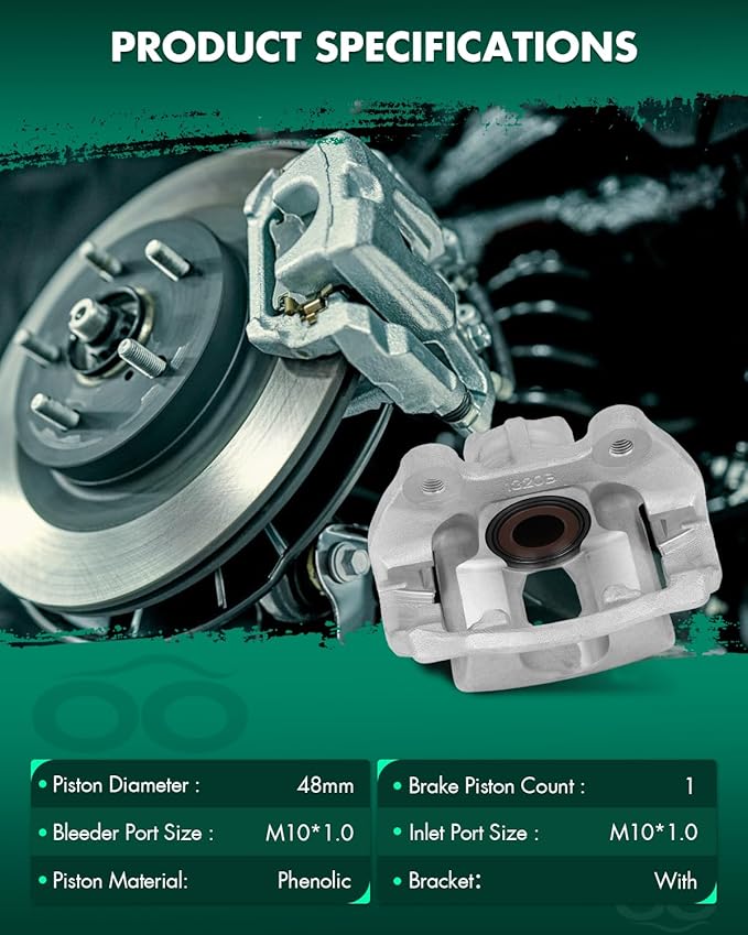 SCITOO 18B5058 Rear Right Disc Brake Caliper Assembly w/Bracket For Buick For Enclave,For Cadillac For XTS,For Chevy For Traverse,For GMC For Acadia/For Acadia Limited,For Saturn For Outlook