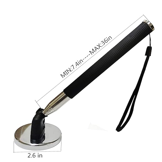 Telescoping Inspection Mirror,Additional extendable Observation,20lb, 30lb Telescopic Magnetic on a Stick for extendable Tool,Large Magnet Set for Mechanics Automotive Tools