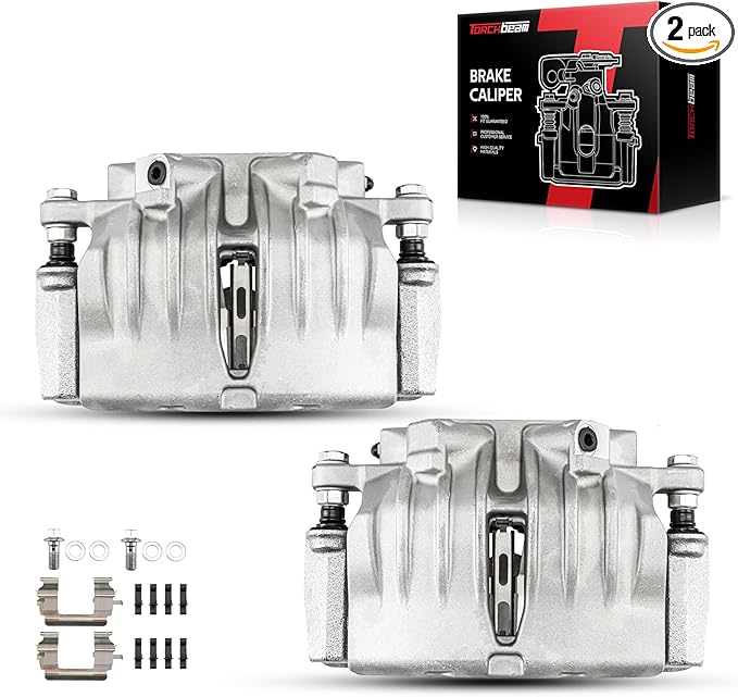 Torchbeam Front Brake Calipers Set for Chevrolet Trailblazer 2002-2005, GMC Envoy 2002-2005 Wheel Base 113in, Buick Rainier 2004-2005, Front Left and Front Right Calipers Replace # 18B4798A+18B4799A