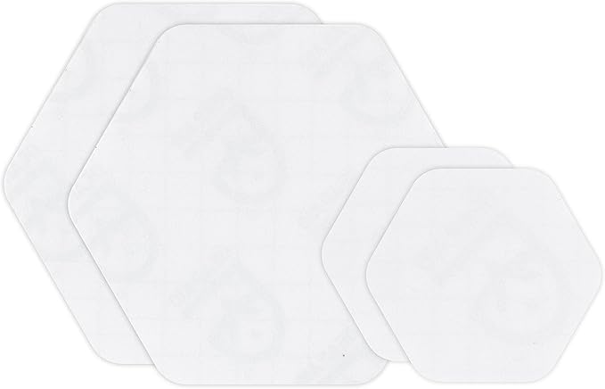 GEAR AID Tenacious Tape Hex 2.5” and 1.5” Repair Patches, Peel-and-Stick to Fix Holes and Burns in Down Jackets, Rain Gear, Tents, Tarps and More