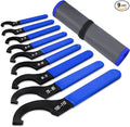 Coilover Wrench, Adjustable Spanner Wrench Set Universal Carbon Steel Shock Spanner for Most Coil Over Shock Adjustments