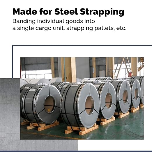 IDL Packaging S-300 Steel Strapping Tensioner for up to 1 1/4" Width Strapping - Heavy-Duty Windlass Tensioner Provide The High Tightening Force - Feedwheel Banding Tool with Long Service Life