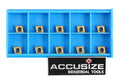Accusize Industrial Tools Ccmt21.51 Tin Coated Carbide Inserts, 10 Pcs/Box, 2100-1008x10