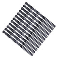 Drill Bit, 6.2mm Cutting Diameter, 4241 HSS Nitriding Black 118° Cutting Angle Versatile Jobber Bits - (Applications: for Drilling Plastic Wood Soft Metal), 12-Pieces