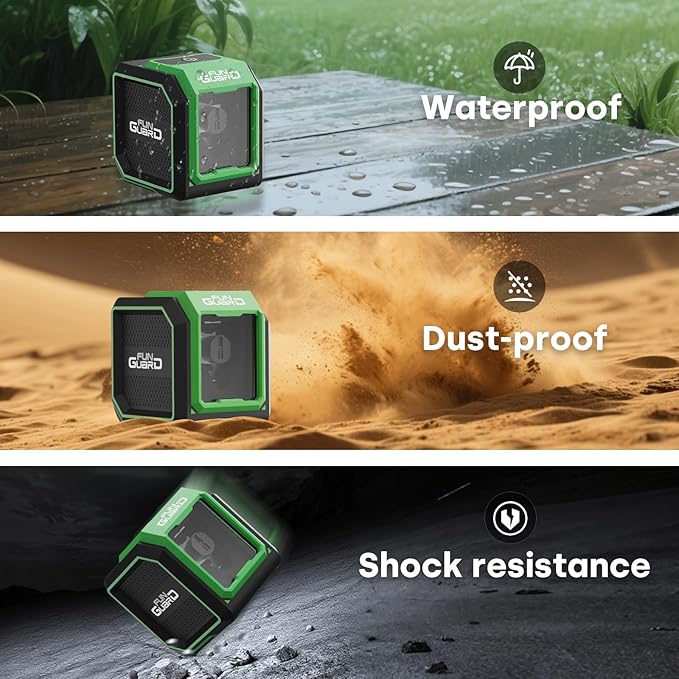 Green Laser Level with Self-leveling& Manual Mode Horizontal and Vertical Lazer Level with 360°Magnetic Bracket, 2xAA Batteries for Construction Home Decoration DIY etc.