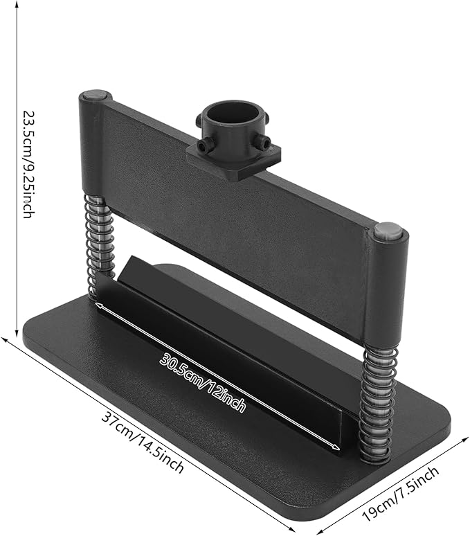 12" Press Brake Attachment for 12&20 Ton Hydraulic Press, 3/16" Bending Thickness Press Brake Attachment, Heavy-Duty Metal Bending Accessories for Metal Sheet Bending Forming Shapes (Black)