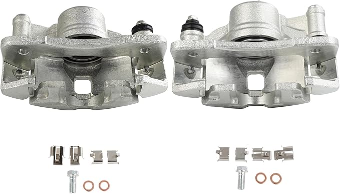 SCITOO 19B1380 19B1379 Front Left & Right Disc Brake Calipers Assembly w/Bracket For Honda For Civic 1990-2000,For Honda For Civic del Sol 1993-1997,For Honda For CRX 1990-1991