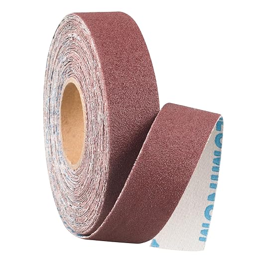 100 Grit Continuous Sandpaper Roll,1" x 32.9 Feet Emery Cloth Roll for Metalworking, Home Improvement, Sanding Automotive Plumbing
