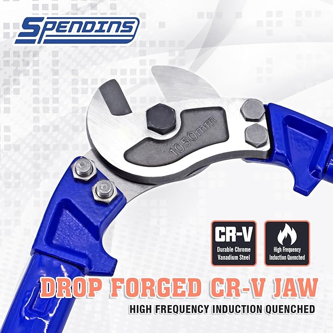 42” Heavy Duty Wire Rope Cutter,Steel Wire Cutters w/Ergonomic Handle Design, Hardened Cable Cutter Cuts Up to 13/16" for Wire rope, Stainless Steel Wire, Copper and Aluminium Cables