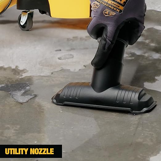 DEWALT Shop Vacuum 5-Gallon 4 HP STEALTHSONIC Wet/Dry Vacuum Cleaner DXV05P-QTB Ultra Quiet Poly Shop Vacuum with Powerful Suction for Garage, Jobsite, and Workshop