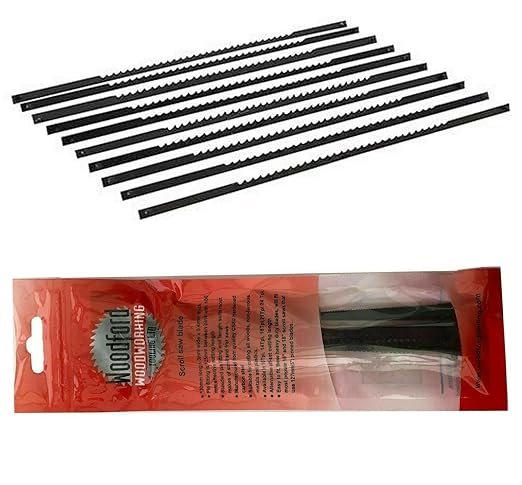 Scroll Saw Blades 10, 18, 21 TPI - Fits Skil SKL-80181 - Pinned Woodworking Sawblades (Pack of 36, 12 per TPI)