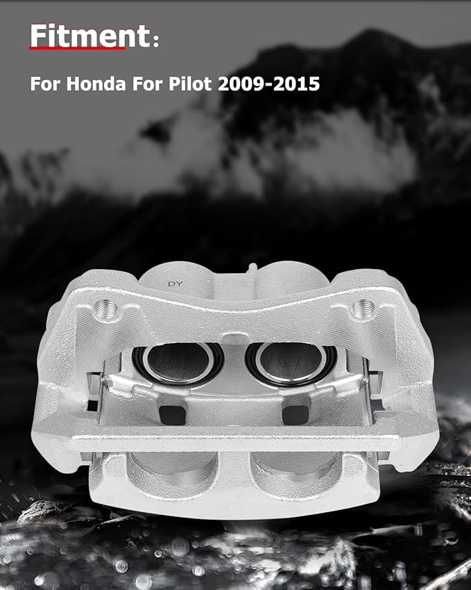 cciyu Front Right Brake Caliper Assembly w/Bracket 19B3827 2014 2015 2016 2017 2018 2019 For Acura For MDX,2016 2017 2018 2019 2020 2021 For Honda For Pilot,2017 2018 2019 2020 For Honda For Ridgeline