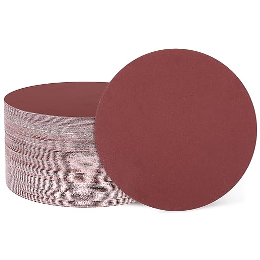 HARFINGTON 100 Pcs 6 Inch Sanding Disc 600 Grit Hook and Loop Sandpaper Random Orbital Sander Pads for Woodworking Automotive Metal Polishing
