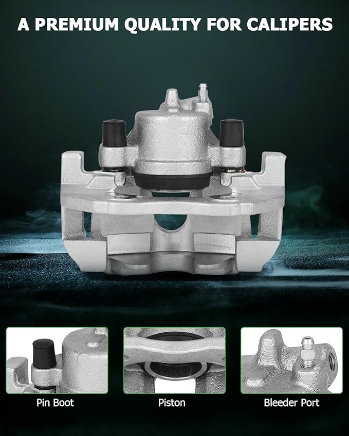 SCITOO Front Left+Right Brake Calipers With Bracket 18B4948 18B4949 Compatible For Ford For Focus 2004-2007