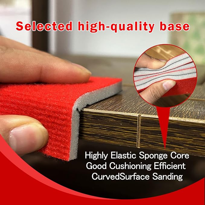 20PCS 3 x 4 Inch 1200 Grit Sanding Sponge, Ultra Fine Sanding Sponges Pads, Soft Foam Hand Sanding Block Dry Wet Sandpaper Blocks for Model Drywall Metal Wood Furniture Polishing
