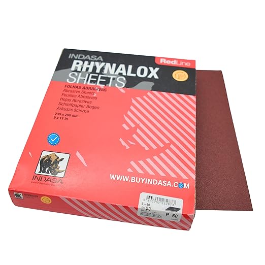 Buy Indasa Red Line Rhynodry Heavy Duty Sanding Sheets, 5 Series | Grit 60