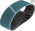 HARFINGTON 6 x 48 Inch Sanding Belts, 6 Pcs 120 Grit Zirconia Abrasive Belt Sander File Belt for Woodworking, Metal Polishing, Knife Sharpener