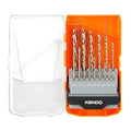 KENDO 15 PCS Cobalt Drill Bit Set(1/16"-3/8"), M35 High Speed Steel, 135 Degree Tip, Twist Jobber Length Drill Bits Set for Hard Metal, Stainless Steel, Cast Iron and Wood with Storage Case