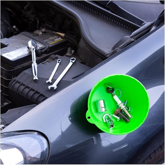 OEMTOOLS 25115 Green Magnetic Nut Cups, 2 Pack, Each Curved Magnetic Parts Tray Holds Up to 5 Pounds, Attaches To Metal Surfaces, Multi-Use Nuts And Bolts Organizer Set Made From Durable ABS Plastic