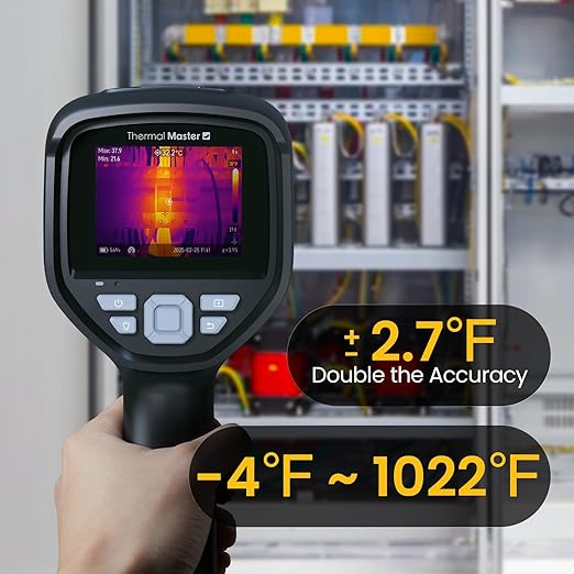 Handheld Thermal Camera, 512×384 X³IR Resolution, Thermal Imaging Camera with 2MP Visual Camera, 640×480 3.5" IPS Screen Thermal Imager with Laser, -4℉to 1022℉, 60Hz, 40mK(Thor 002)