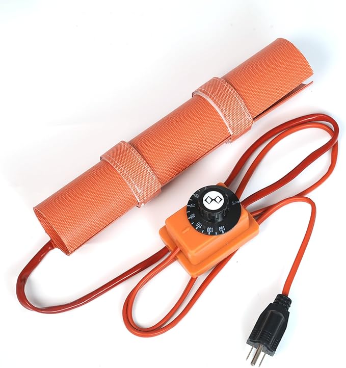 PVC Heating Blanket for Bending Pipes 1/2" to 1 1/2" | Adjustable Temperature Control (120v/400w) ，5-Year Customer Service ，PVC Pipe Heat Bender