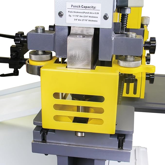 Kaka Industrial 60 Ton multi-function Metal Ironworker M-60 Punch Shear Notcher Brake 220V 3 phase
