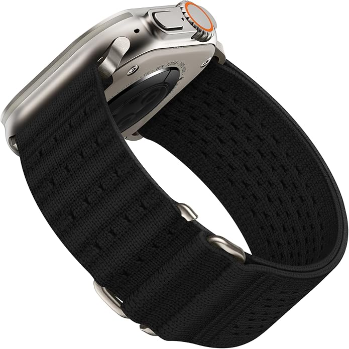 Suitisbest Sport Bands Compatible with Apple Watch Ultra Band 49mm 46mm 45mm 44mm 42mm 38mm 40mm 41mm Men Women, Stretchy Nylon Sport Loop Strap with S-Hook for iWatch Series 10 Ultra SE 9 8 7 6 5 4 3