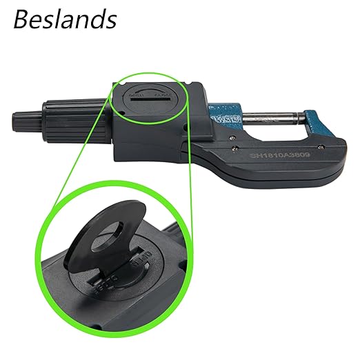 Beslands Digital Electronic Display Micrometer 0-1" / 0-25mm Gauge 0.00005" / 0.001mm Thickness Measuring Tools for Mechanics Inch/Metric Calipers, Machinist Micrometer, Protective Case with Battery