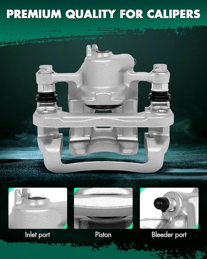 SCITOO 19B6283 19B6282 Rear Left & Right Disc Brake Calipers Assembly w/Bracket For Kia For Soul 2010-2013