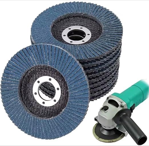 SIGNI 10-Pack Premium Zirconia Abrasive Flap disc for Angle Grinder Grinding Metal Steel (4.5 inch T29 120#)