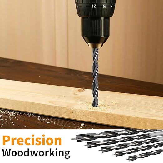 ENERTWIST Multi-Purpose Drill Bit Set,16 Pcs 5/64in to 3/8in. Titanium, Masonry, and Brad Point Bits - Ultimate Versatility for Metal, Wood, Plastic, Concrete Drilling