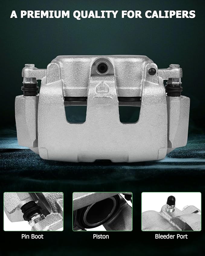 SCITOO Front Right Brake Caliper With Bracket 18B5008 Compatible For Dodge Dakota 2005-2008 For Dodge Ram 1500 2006-2008 For Mitsubishi Raider 2006-2009